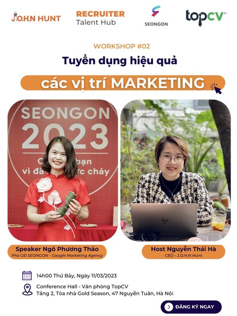 Workshop Tuyển dụng hiệu quả Marketer